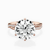 Intertwined Solitaire Engagement Ring