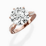 Intertwined Solitaire Engagement Ring