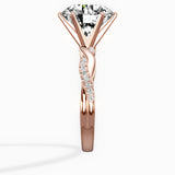 Intertwined Solitaire Engagement Ring