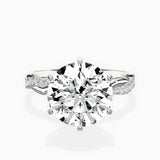 Intertwined Solitaire Engagement Ring