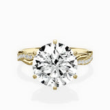 Intertwined Solitaire Engagement Ring