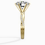Intertwined Solitaire Engagement Ring
