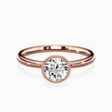 Milgrain Solitaire Engagement Ring