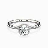 Milgrain Solitaire Engagement Ring