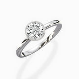 Milgrain Solitaire Engagement Ring