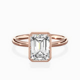 Milgrain Solitaire Engagement Ring