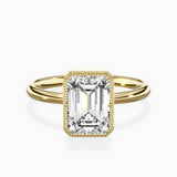 Milgrain Solitaire Engagement Ring