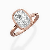 Milgrain Solitaire Engagement Ring