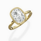 Milgrain Solitaire Engagement Ring
