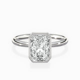 Milgrain Solitaire Engagement Ring