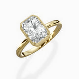 Milgrain Solitaire Engagement Ring