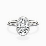 Milgrain Solitaire Engagement Ring