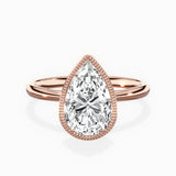 Milgrain Solitaire Engagement Ring