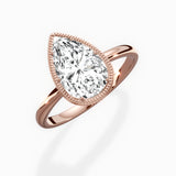 Milgrain Solitaire Engagement Ring