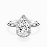 Milgrain Solitaire Engagement Ring