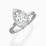Milgrain Solitaire Engagement Ring