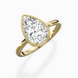 Milgrain Solitaire Engagement Ring