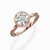Milgrain Solitaire Engagement Ring