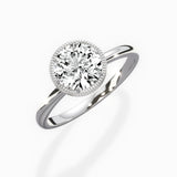 Milgrain Solitaire Engagement Ring