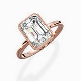 Milgrain Solitaire Engagement Ring