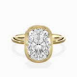 Milgrain Solitaire Engagement Ring