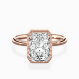 Milgrain Solitaire Engagement Ring