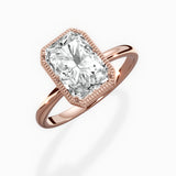 Milgrain Solitaire Engagement Ring