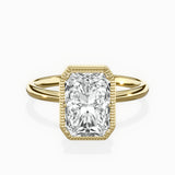 Milgrain Solitaire Engagement Ring