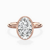 Milgrain Solitaire Engagement Ring