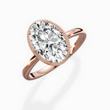 Milgrain Solitaire Engagement Ring