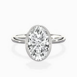 Milgrain Solitaire Engagement Ring