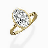 Milgrain Solitaire Engagement Ring