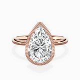 Milgrain Solitaire Engagement Ring