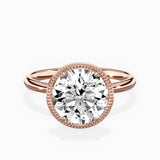 Milgrain Solitaire Engagement Ring
