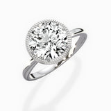 Milgrain Solitaire Engagement Ring