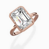 Milgrain Solitaire Engagement Ring