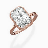 Milgrain Solitaire Engagement Ring