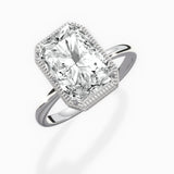 Milgrain Solitaire Engagement Ring