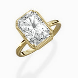 Milgrain Solitaire Engagement Ring