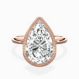 Milgrain Solitaire Engagement Ring