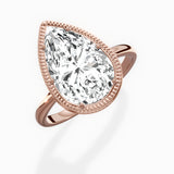 Milgrain Solitaire Engagement Ring