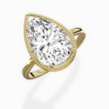 Milgrain Solitaire Engagement Ring