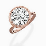 Milgrain Solitaire Engagement Ring