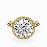 Milgrain Solitaire Engagement Ring