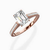 Channel Set Solitaire Engagement Ring
