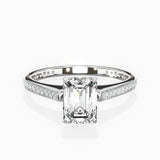 Channel Set Solitaire Engagement Ring