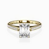 Channel Set Solitaire Engagement Ring