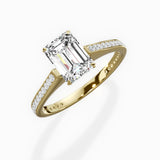 Channel Set Solitaire Engagement Ring