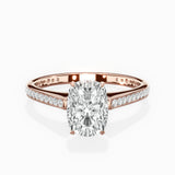 Channel Set Solitaire Engagement Ring
