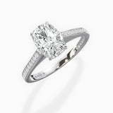 Channel Set Solitaire Engagement Ring